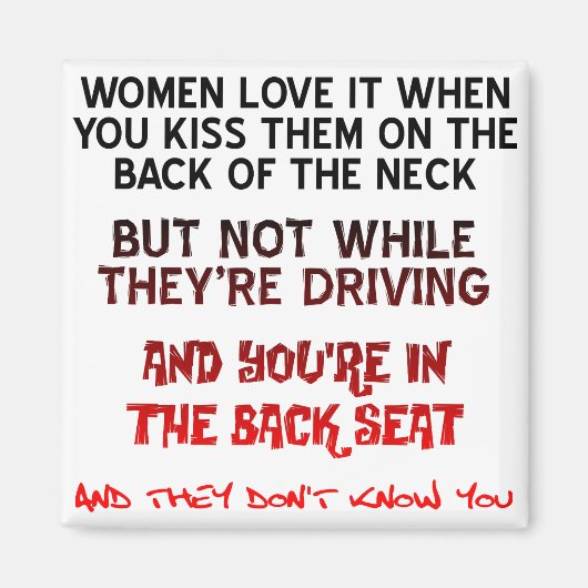 Aimant Baiser Sur Le Cou Funny Frigo Réfrigérateur Réfrig (Devant)