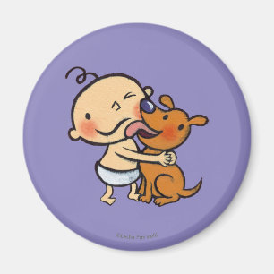Aimant Baisers de chiot pour le bébé