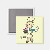 Aimant Baker Avec Gâteau (Recto/Verso)