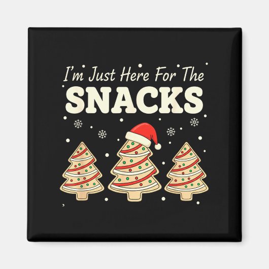 Aimant Baking I'm Just Here For The Snacks Christmas Cook (Devant)