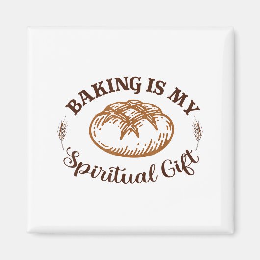 Aimant Baking Is My Sritual Gift Funny Bake Lover Pastry (Devant)