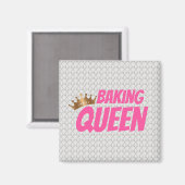 Aimant Baking Queen Pattern for Cake and Sweets Lovers (Recto/Verso)