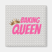 Aimant Baking Queen Pattern for Cake and Sweets Lovers (Devant)