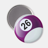 Aimant Bal 26 Billiards (Recto/Verso)
