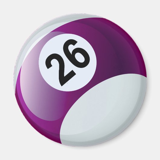 Aimant Bal 26 Billiards (Devant)