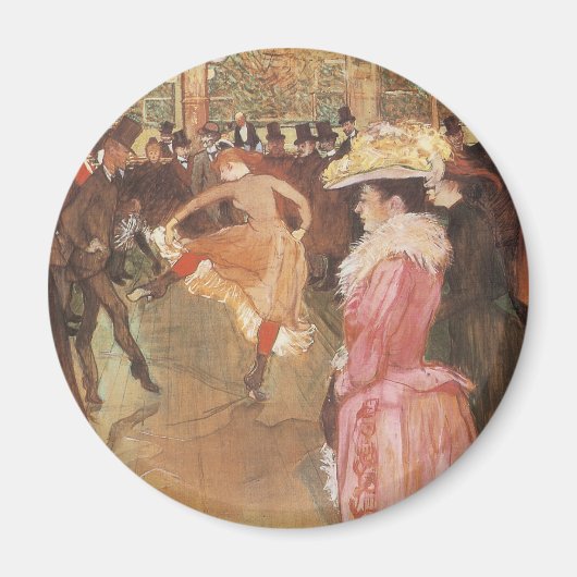 Aimant Bal à la discothèque par Toulouse Lautrec (Devant)