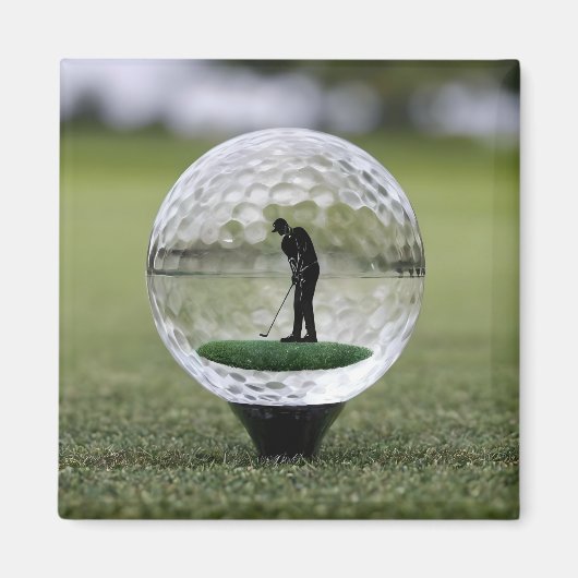 Aimant Bal De Golf En Verre Avec Lecteur De Golf À L'Inté (Devant)