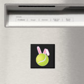 Aimant Bal de tennis Bunny de Pâques (In Situ (Lave-vaisselle))