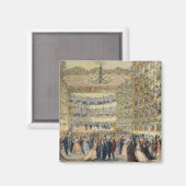 Aimant Bal masqué au théâtre Fenice, Venise, 19e (Recto/Verso)