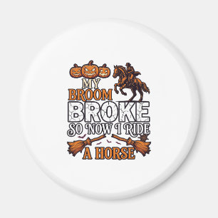 Aimant Balai Cassa Chevaucher Cheval Citrouille Cowboy Ch