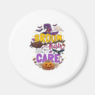 Aimant Balai Cheveux N'importe Halloween Sorcière Chapeau