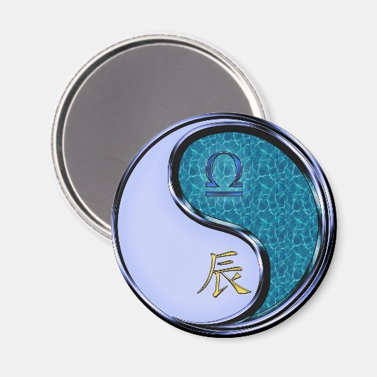 Aimant Balance & Dragon d'Eau (Recto/Verso)