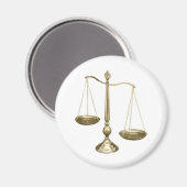 Aimant balance or de justice (Recto/Verso)