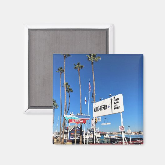 Aimant Balboa Island Ferry, Newport Beach, Californie (Recto/Verso)