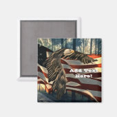 Aimant Bald Eagle Drapeau américain Country Road (Recto/Verso)