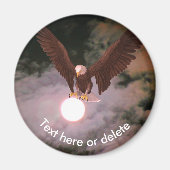 Aimant Bald Eagle Full Moon Fantasy Personalized (Devant)