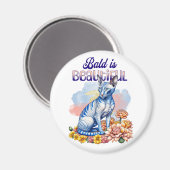 Aimant Bald est magnifique | Chat sans poil (Recto/Verso)