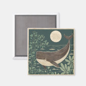 Aimant Baleine à boisseaux japonaise (Recto/Verso)