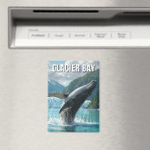 Aimant Baleine à bosse de la baie Glacier Balayage Alaska (In Situ (Lave-vaisselle))