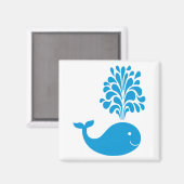 Aimant Baleine amusante (Recto/Verso)