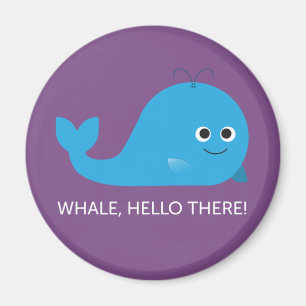 Aimant Baleine, Bonjour Là !Magnet