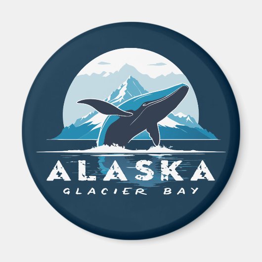 Aimant Baleine de Glacier Bay - Alaska (Devant)