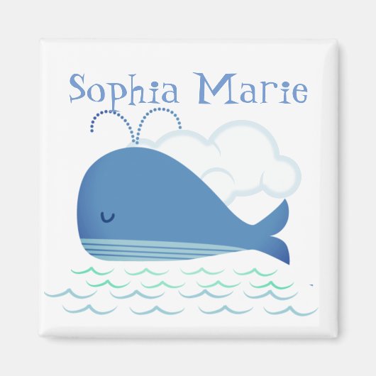 Aimant Baleine détendue (Devant)