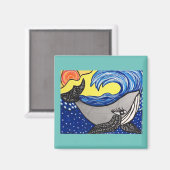 Aimant Baleine d'un temps (Recto/Verso)