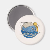 Aimant Baleine en broderie (Recto/Verso)