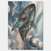 Aimant Baleine Steampunk dans les Nuages (Recto)