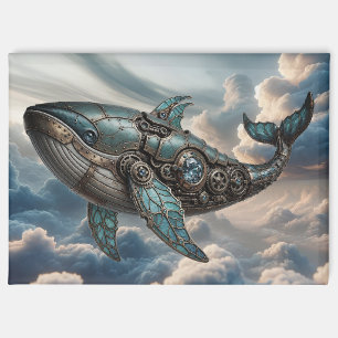 Aimant Baleine Steampunk dans les Nuages