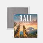 Aimant 🌺 Bali Indonésie Temple Tropical (Recto/Verso)