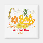 Aimant Bali Vacances Ile tropicale Plage Correspondance (Devant)