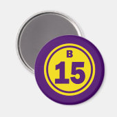 AIMANT BALLE BINGO B-15 (Recto/Verso)