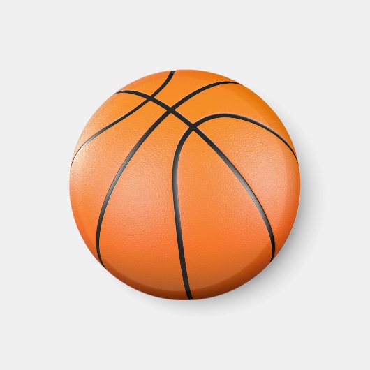 Aimant balle de basket-ball 3D (Devant)