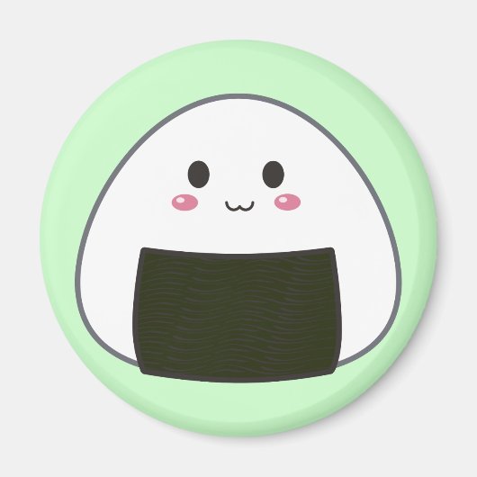 Aimant Balle de riz Kawaii "Onigiri" (Devant)