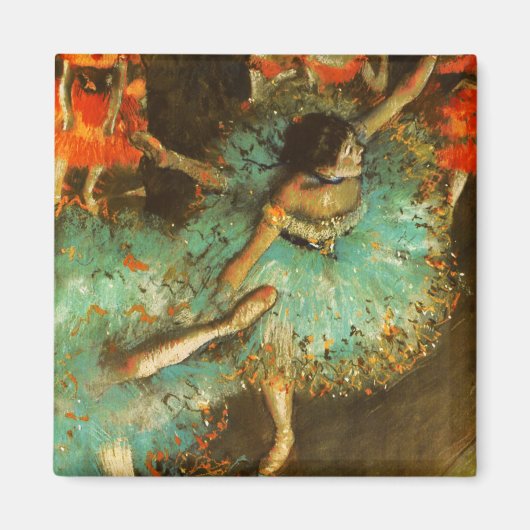 Aimant Ballerina Dance Green Dancer Edger Degas Peinture (Devant)