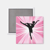 Aimant Ballerina étoile rose (Recto/Verso)