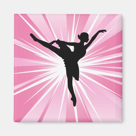 Aimant Ballerina étoile rose (Devant)