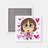Aimant Ballerina Girl (Recto/Verso)