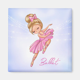Aimant Ballerina Girl Rose, Violet Jolie Ballet