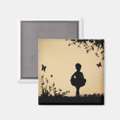 Aimant Ballerina rustique (Recto/Verso)