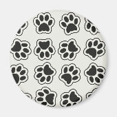 Aimant Balles noires, Paws de chien, Paws de chat, Plan (Devant)