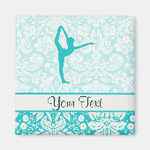 Aimant Ballet turquoise (Devant)