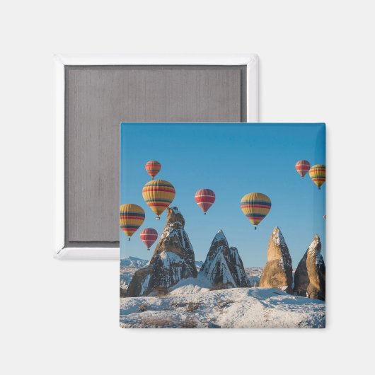 Aimant Ballon à air chaud en Cappadoce (Recto/Verso)