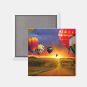 Aimant Ballons à air chaud (Recto/Verso)
