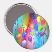 Aimant Ballons d'anniversaire lumineux (Recto/Verso)