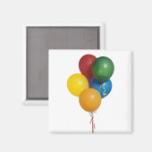 Aimant Ballons de fête multicolores (Recto/Verso)