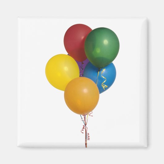 Aimant Ballons de fête multicolores (Devant)