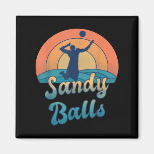 Aimant Ballons de sable pour un joueur de beach-volley
